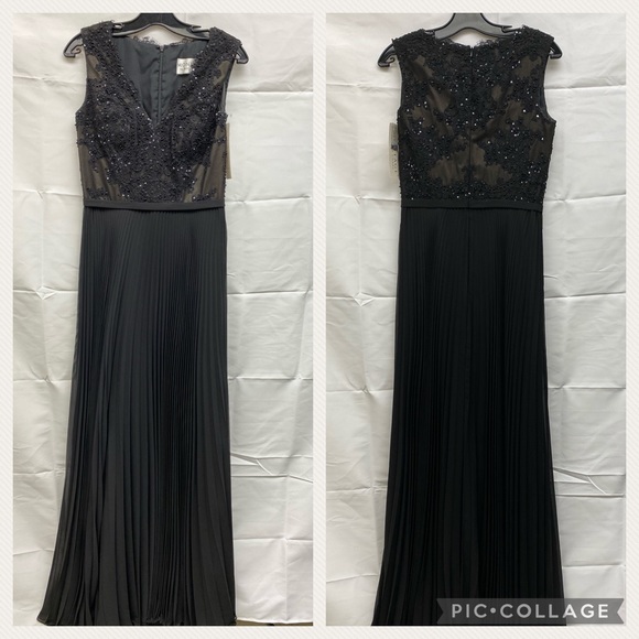 Montage by MonCheri fit and flare pleated gown - Picture 10 of 11